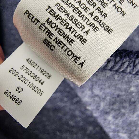 Chicos Tunic Top Womens Size 2 Large Cozisoft V Neck Pocket 3/4 Sleeve Blue Knit - Picture 12 of 12